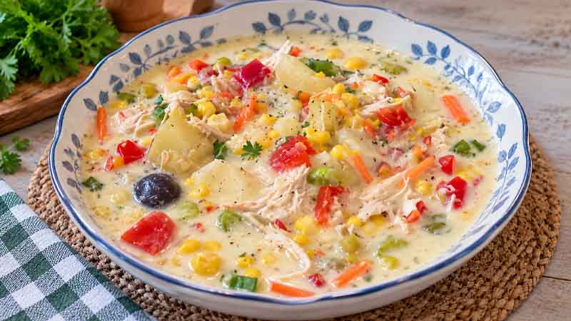 Easy Chicken and Corn Chowder