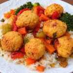 Garlic Ginger Chicken Meatball Bowls