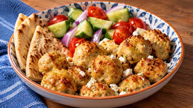 Greek Chicken Meatballs