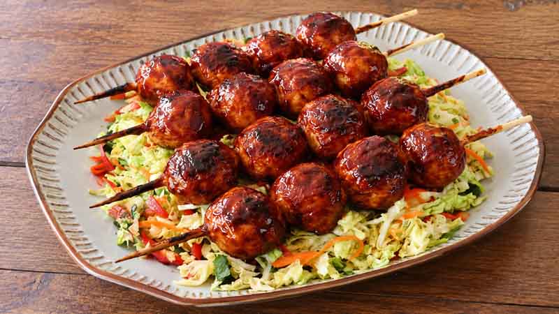 Grilled Chicken Meatballs