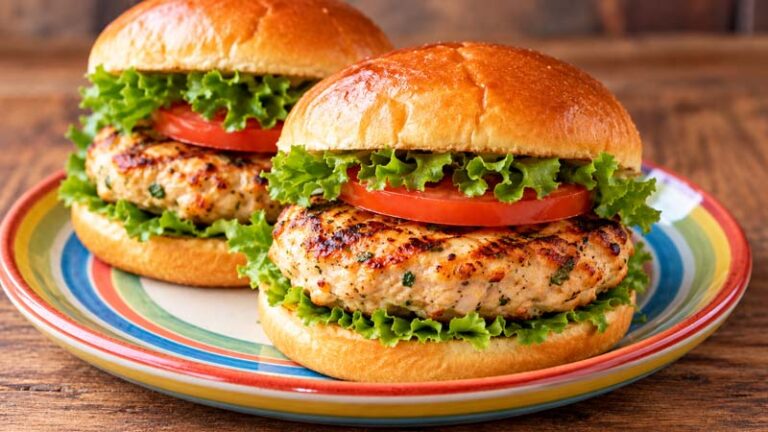 Ground Chicken Burgers
