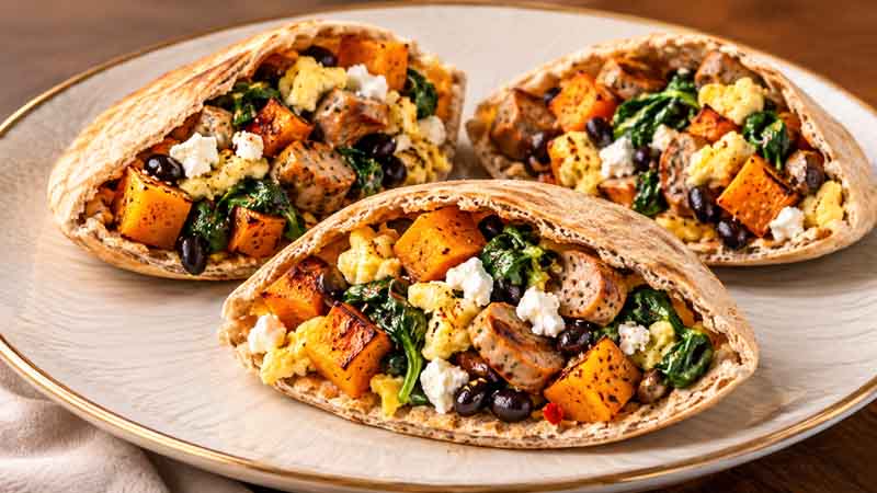 Harvest Breakfast Pitas