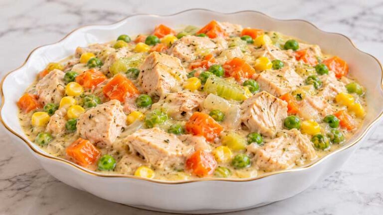 Instant Pot Chicken Pot Pie (Crustless and Gluten Free)
