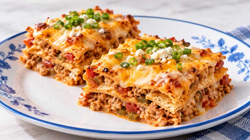 Mexican Chicken Tortilla Lasagna