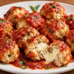 Mozzarella-Stuffed Chicken Meatballs