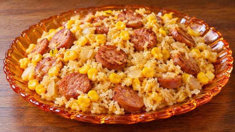 One-Pan Rice and Sausage Skillet
