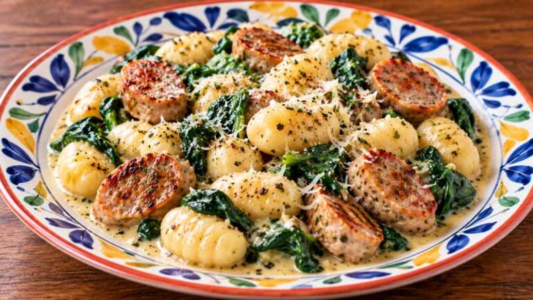 One-Pan Sausage Gnocchi