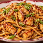 One Pan Spicy Soy Noodles with Chicken