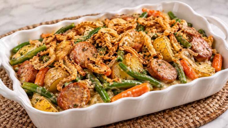 Sausage Green Bean Potato Casserole