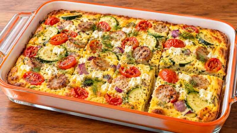 Sheet Pan Mediterranean Frittata