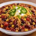 Slow Cooker Ground Chicken Chili