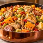 Stovetop Butternut Squash and Chicken Stew with Quinoa