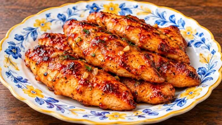Tangy Oven-Baked Chicken Tenders without Breading