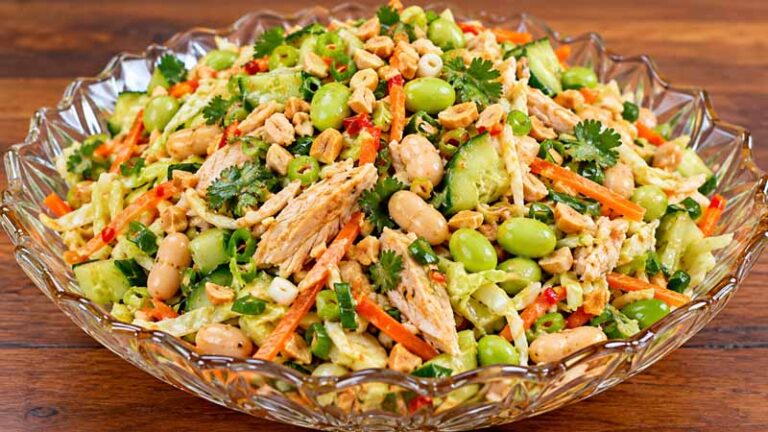 Thai Chopped Chicken Bean Salad