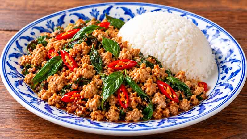 Thai Ground Chicken Basil