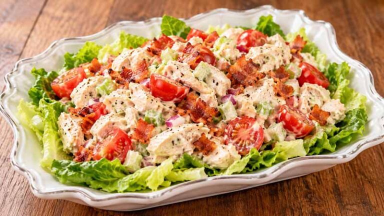 Chicken Salad with Bacon, Lettuce, and Tomato