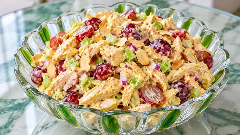 Curry Chicken Salad with Grapes