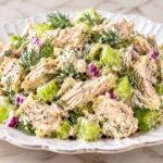 Dill Chicken Salad Recipe with Lemon and Crunchy Celery