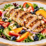 Grilled Chicken Salad with Seasonal Fruit