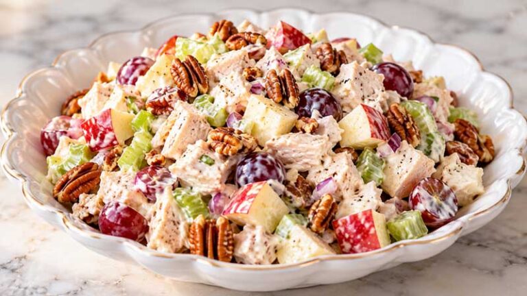 Pecan Chicken Salad with Apples and Grapes
