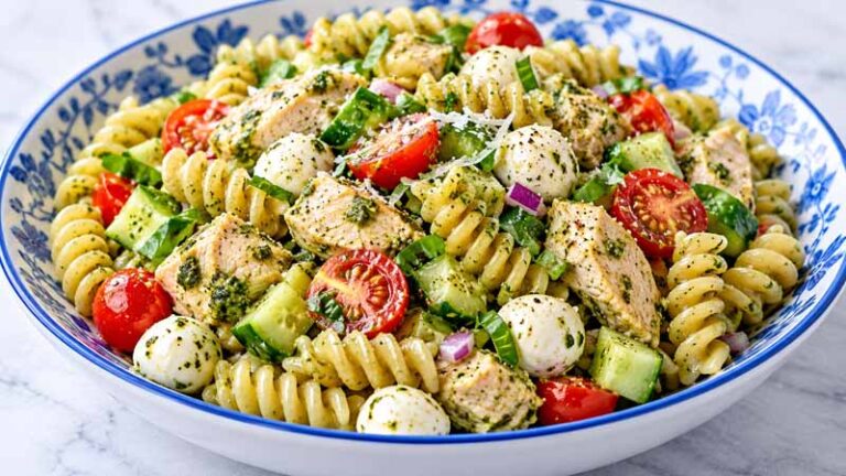 Pesto Chicken Pasta Salad